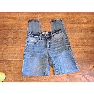 Refuge Womens Skinny Jeans Mid Rise Size 4 Button Zip